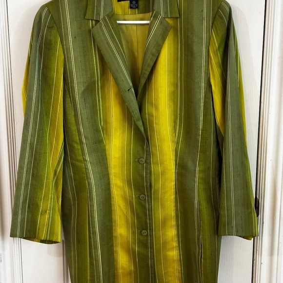 AWESOME Green blazer silk - Picture 2 of 4